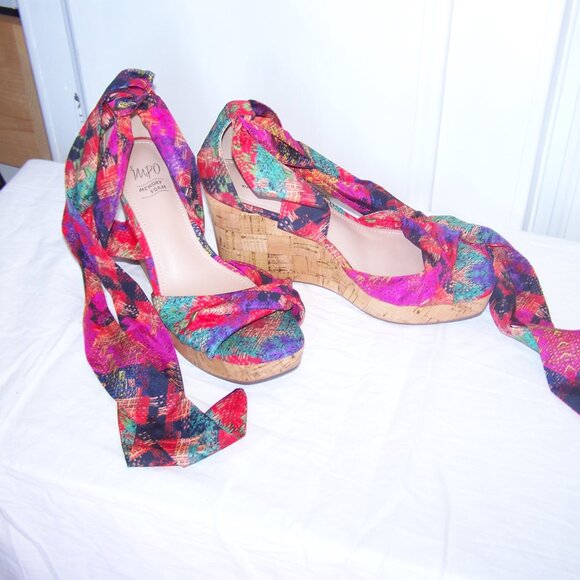 Impo Colorful Tie Espadrille Sandals Sz 8.5 - Picture 7 of 7